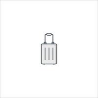 A suitcase icon on a white background vector