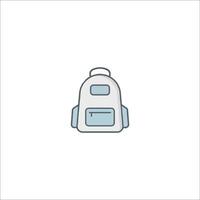 A backpack icon on a white background vector