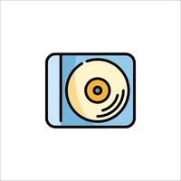 A cd icon on a white background vector