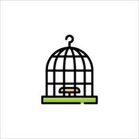 Bird cage icon illustration vector