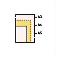 A square with a yellow line on it vector