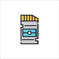 A flash drive icon on a white background vector