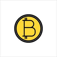 Bitcoin logo illustration vector
