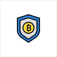 Bitcoin logo design vector