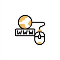 The icon for the website is a mouse and a globe vector
