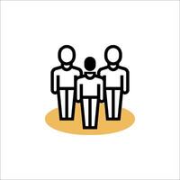 People in a circle icon vector