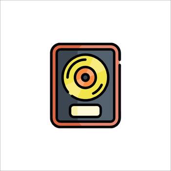 A record player icon on a white background vector