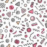seamless pattern with retro style retro style illustration vector