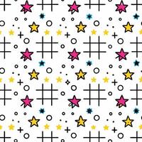 a pattern with stars and squares on it vector
