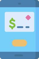 Mobile payment app icon vector