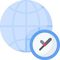 World clock icon vector