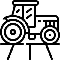 Tractor icon on white background vector