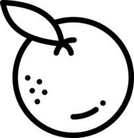 An orange with a smiley face on it vector