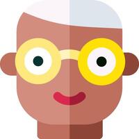 An old man with glasses and a white beard vector