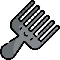 A comb with a smiley face on it vector