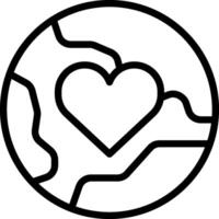 A black and white image of a heart in a circle vector