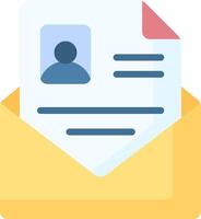 Email contact form vector