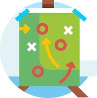 A green board with arrows and arrows on it vector