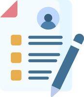 A checklist with a pen and a checklist icon vector