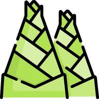 A pair of green corn stalks with a white background vector