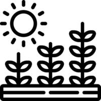 Planting seed icon vector