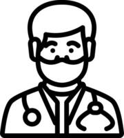 Doctor icon, illustration vector
