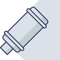 A cylinder with a long tube on it vector
