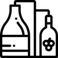 Wine bottle icon vector