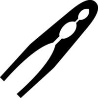 A black and white image of a knife vector