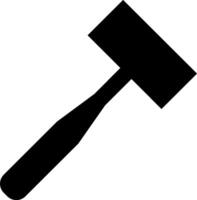 A hammer icon on a white background vector