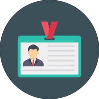 Id card with a man in a suit and tie vector
