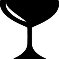 A wine glass with a heart shape vector