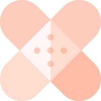 A pink and white heart with dots on it vector