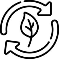 A black and white illustration of a leaf in a circular shape vector