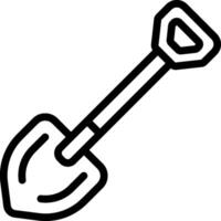 A shovel icon on a white background vector