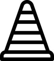 A traffic cone icon on a white background vector