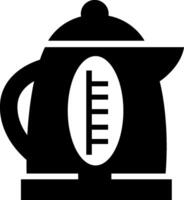A black and white image of a kettle vector