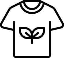 A t - shirt with a leaf on it vector
