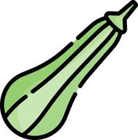 A green eggplant icon on a white background vector