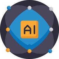 The ai logo is shown in a circle vector