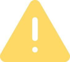 A yellow caution sign with an exclamation mark vector