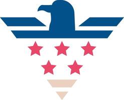 The eagle and stars logo vector