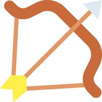 A bow and arrow icon with arrows vector