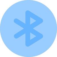 Bluetooth icon with a blue arrow vector