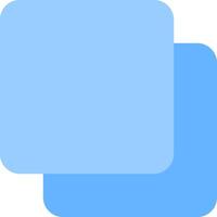 A blue square with a white background vector