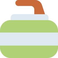 A green and orange can with a handle vector