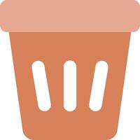A flower pot with a lid on it vector