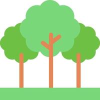 Tree icon with green leaves and trees vector