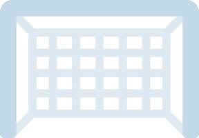 A soccer goal with a net on it vector