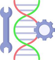 A wren and a dna strand vector